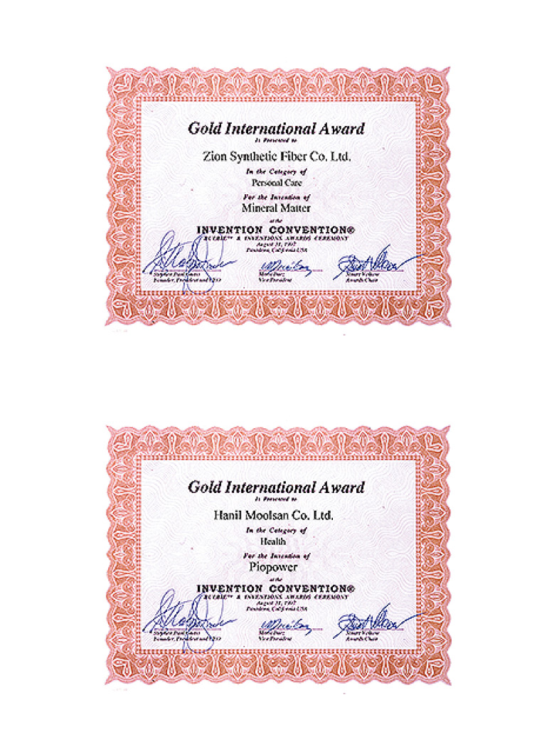 Gold International Award